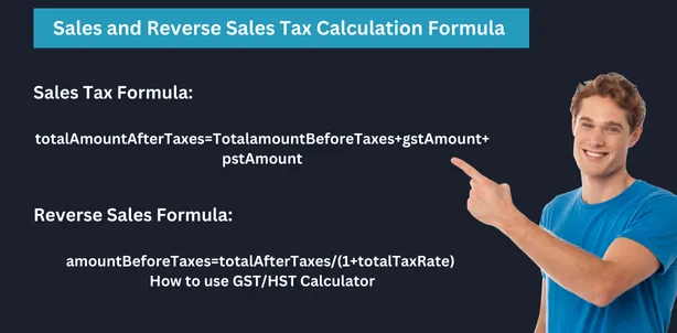 GST Sales and Reverse Sales Tax Calculation Formula 